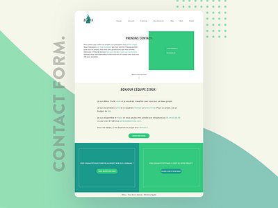 Zebux Contact Form Concept - UI Website agency agency branding agency website art direction contact contact form design desktop digital design experience design graphic design mockup points text hole ui user experience user interface ux web design website