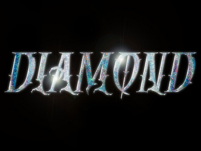 Diamond Chrome Typography