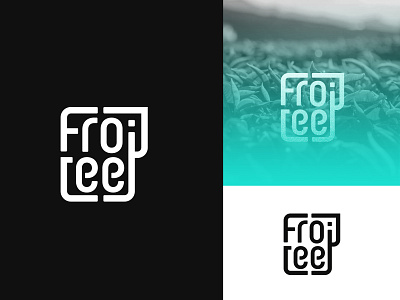 Frojtee branding clean elegant food and drink logo modern typography typography vector