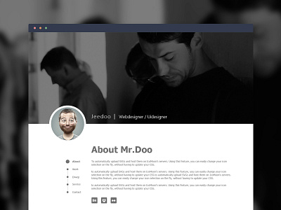 About Mr.Doo page about web web design