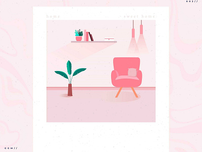Sweet home art artwork design flat illustration vector