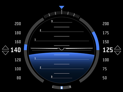 Artificial Horizon aero artificial flight helicopter horizon illustrator