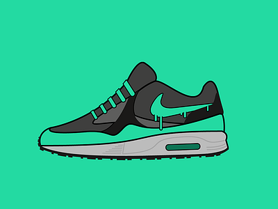 Sneaker Love <3 air clean design illustration max nike shoes vector
