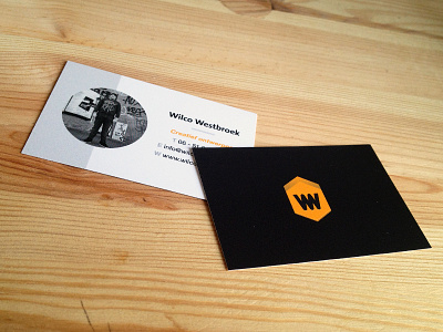 New Business Cards business business cards cards creatief ontwerper creative designer logo minimal photo utrecht wilco westbroek yellow