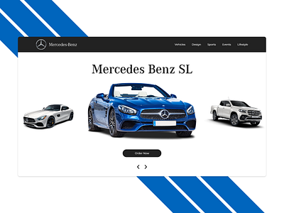 Mercedes Benz Landing Page Concept