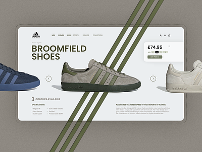 Adidas website. adidas broomfield concept graphic design inspiration interaction interface shoes sports sports logo template uidesign web website