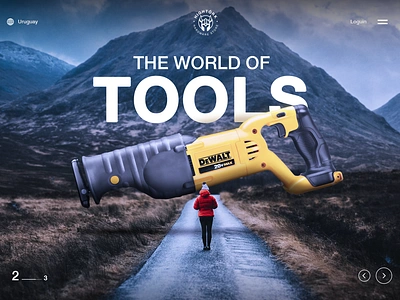 The world of tools branding creative design graphic design hardwarestore illustration inspiration interaction interface photomanipulation template tools ui uiux web website