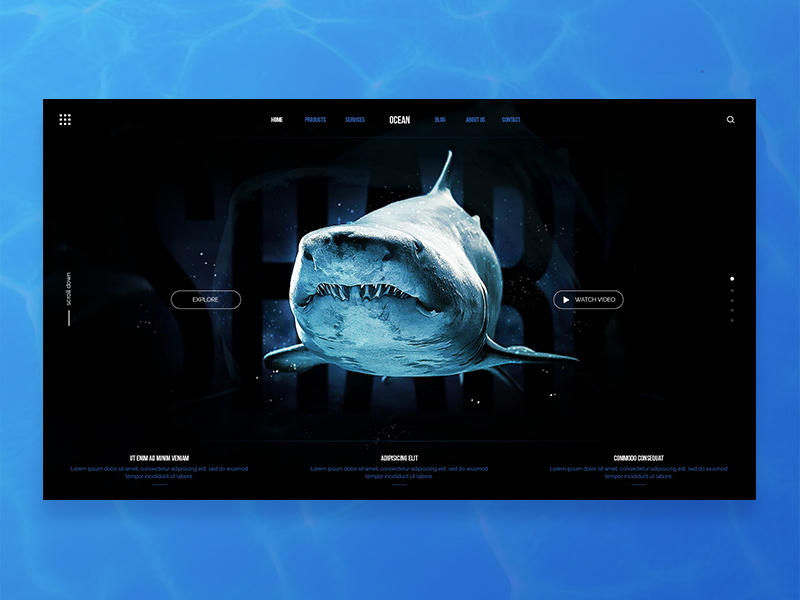 Theme Ocean by Sergio Arteaga on Dribbble