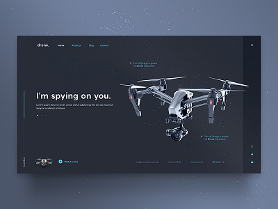 Drone Template drone graphic design interface template theme ui uidesign userinterface web webdesign