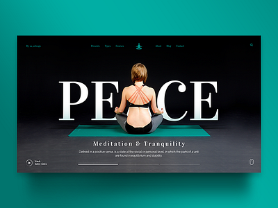 Yoga fitness interface meditation template theme tranquility ui uidesign web yoga