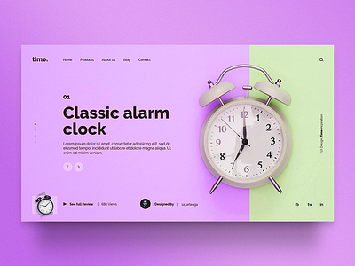 Time clock interaction interface template theme time ui uidesign web webdesign