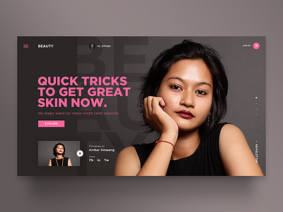 Beauty beauty digital experience design femenine inspiration interface mujer pink product style template theme ui design uiux web webpage website