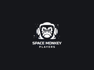 Space Monkey brand bravo caracter character expresion fuerza game icon idea inspiración logo logotipo mark molesto monkey player space star