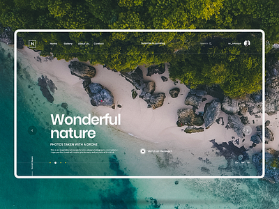 Nature beach clean design drone graphic design green inspiration interaction interface photography webdesign webpage website