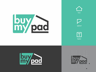 Buy My Pad concept branding logo logotype real estate