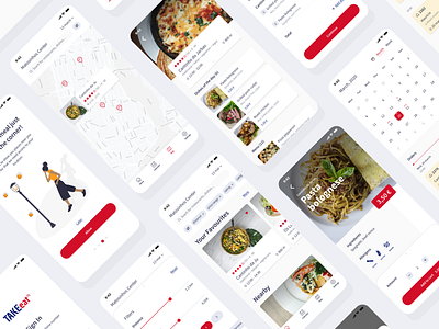 Takeaway App application design eat ecommerce food interface meal mobile mobile app product product design restaurant takeaway ui ux