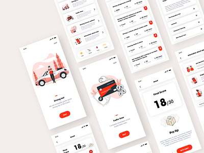 RTA Theory Test - App app app design design illustration mobile mobile app rta ui ux