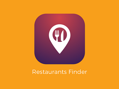 Restaurants Finder Logo design logo ui ux