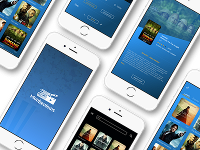 Movies Reviews App Design app design ui ux