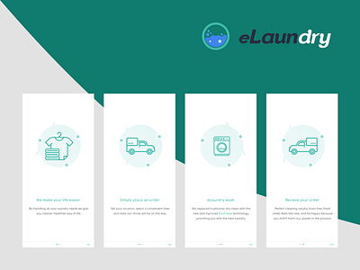 eLaundry Onboarding design laundry laundry app on boarding