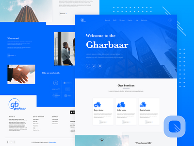 Gharbaar - Property Landing Page 2019 design gharbaar landingpage ui ux website website design