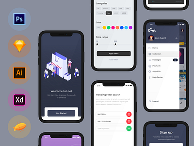 Loot - App Design Concept 2019 app application design ui ux