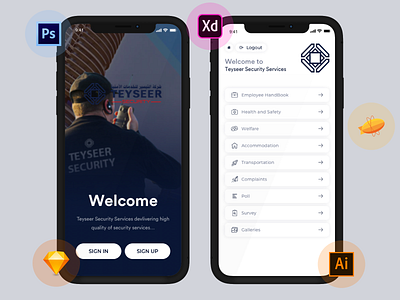 TSS - App Design Concept 2019 app design security app ui ux