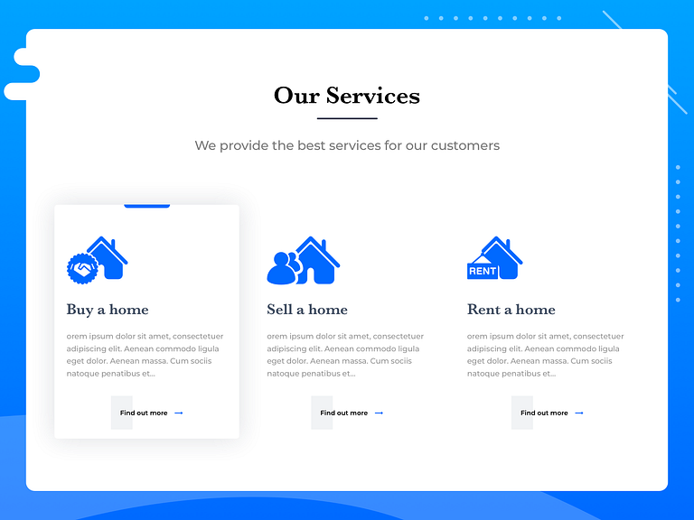Gharbaar - Our Services Section by AppStudioPro on Dribbble