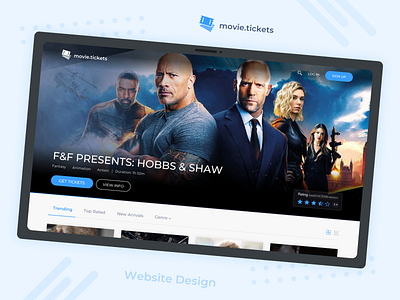 Movie Ticketing Website 🍿🍿🍿 2019 design mockup ui ux web webdesign website