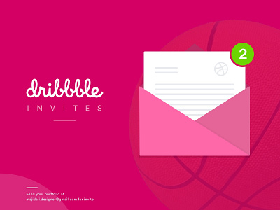 Free Invite to Dribbble for a talented designer