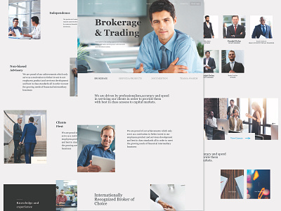 This is one of the feature pages for InterCapital website branding concept creator design facebook flat homepage illustration interface design landing layout typography ui design ux design web design