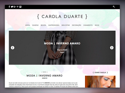 Carola Duarte Blog blog clean responsive template website wordpress