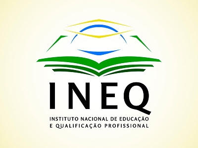 INEQ Logo blue brazil education green logo yellow