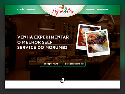 Feijão & Cia Website responsive restaurant single page website