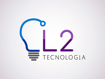 CL2 Logo blue bulb logo purple technology