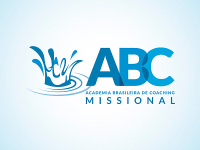 ABC Missional Logo blue logo religious splash waterdrop