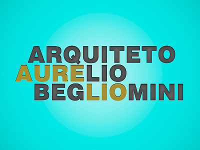Aurelio Begliomini Logo architect blue gold logo luxury