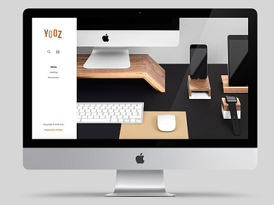 UI design for Yozz Shop home page