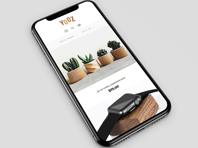 UI design for Yozz Shop responsive