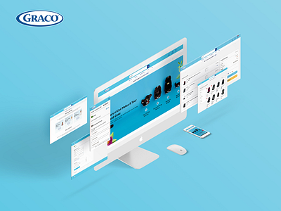 Graco Redesign design e commerce mockup perspective redesign shopping ux uxui webdesign website