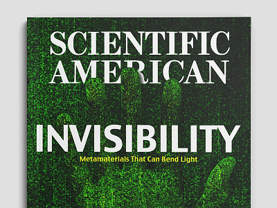 Invisibility Sci Am Cover Art art direction branding design digital graphic design magazine