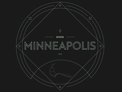 Minneapolis Badge badge design icon logo minneapolis typography