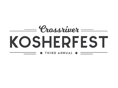 Kosherfest Logo graphic design logo typography