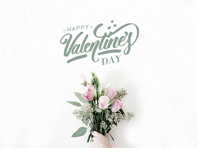 Happy Valentine's Day font design lover valentine