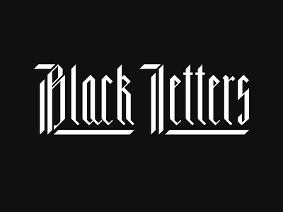 Black Letters Podcast Logotype