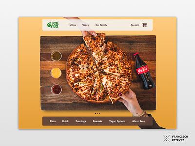 Pizza Time figma ui web design