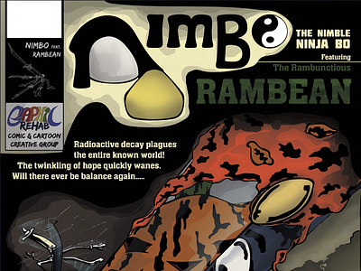 First edition of Nimbo featuring RamBean! artist cartoon story comic artist comics cover design graphic novels illustrator