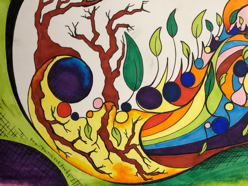 Copic Abstraction illustrator abstraction artist markers illustration