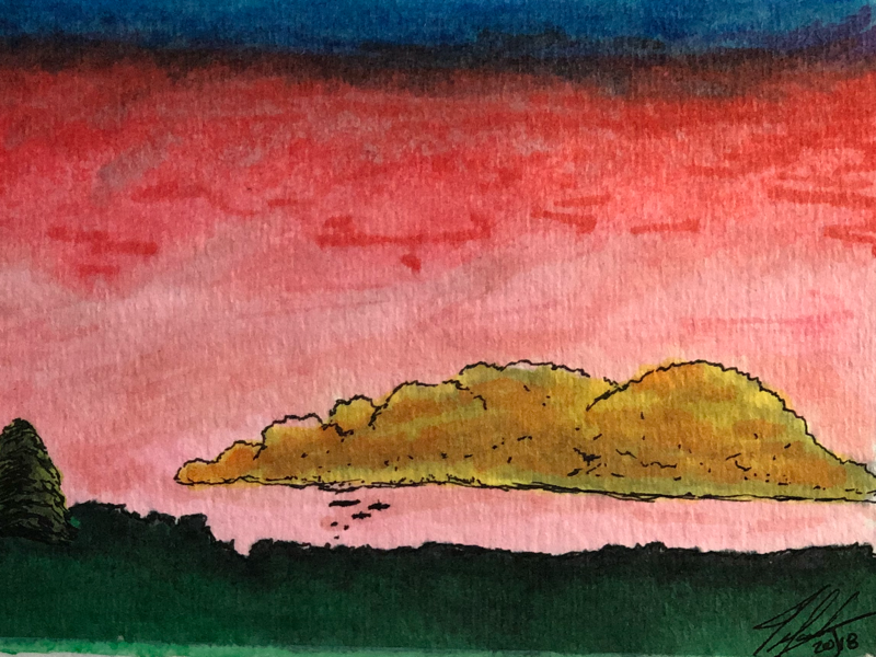 Color Study for Paint ‘N Sip class to come artist practice study illustration paint n sip