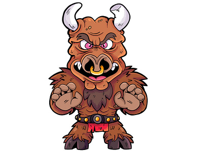 Monstrokeuj - Minotaur adobephotoshop character characterdesign freak illustration keuj minotaur monster myths photoshop